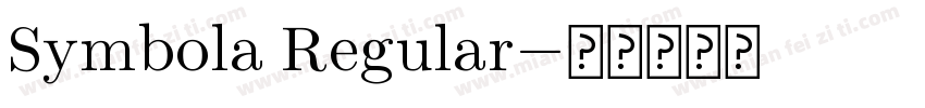 Symbola Regular字体转换